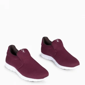Deportivas<miMaO Air - Zapatilla Calcetin De Mujer Burdeos