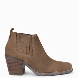 Botines De Mujer<miMaO Alabama - Botines Cowboy De Mujer Taupe