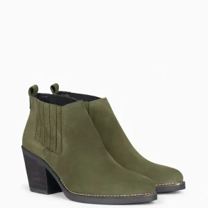 Botines De Mujer<miMaO Alabama - Botines Cowboy De Mujer Kaki