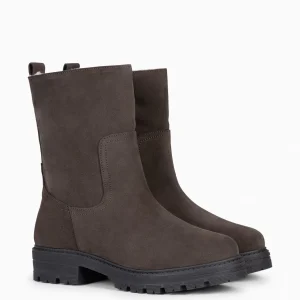 Botines De Mujer<miMaO Alaska - Botin De Mujer Con Forro De Piel De Borrego Marron