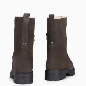 Botines De Mujer<miMaO Alaska - Botin De Mujer Con Forro De Piel De Borrego Marron