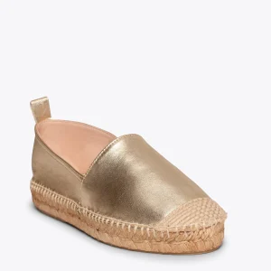 Esparto Y Alpargatas<miMaO Alpargata Zapatilla De Esparto Dorada Para Mujer