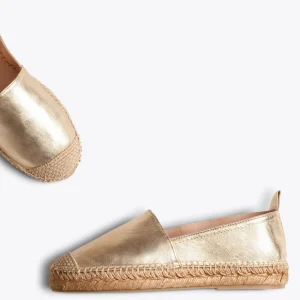 Esparto Y Alpargatas<miMaO Alpargata Zapatilla De Esparto Dorada Para Mujer