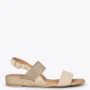Esparto Y Alpargatas<miMaO Arena Sandalia De Esparto Beige Con Tira Elastica
