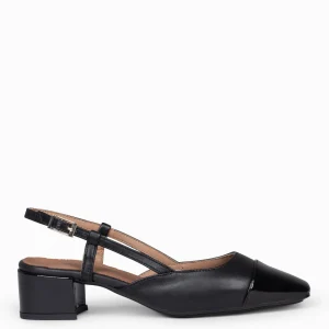 Zapatos De Fiesta<miMaO Audrey – Bailarinas Destalonadas Con Tacón Negro