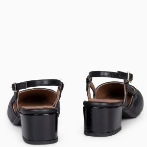 Zapatos De Fiesta<miMaO Audrey – Bailarinas Destalonadas Con Tacón Negro
