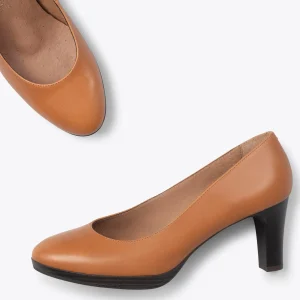 Special Prices<miMaO Azafata - Zapatos Con Tacón Y Plataforma Camel