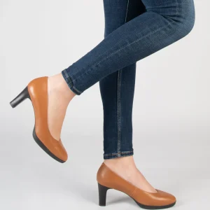 Special Prices<miMaO Azafata - Zapatos Con Tacón Y Plataforma Camel