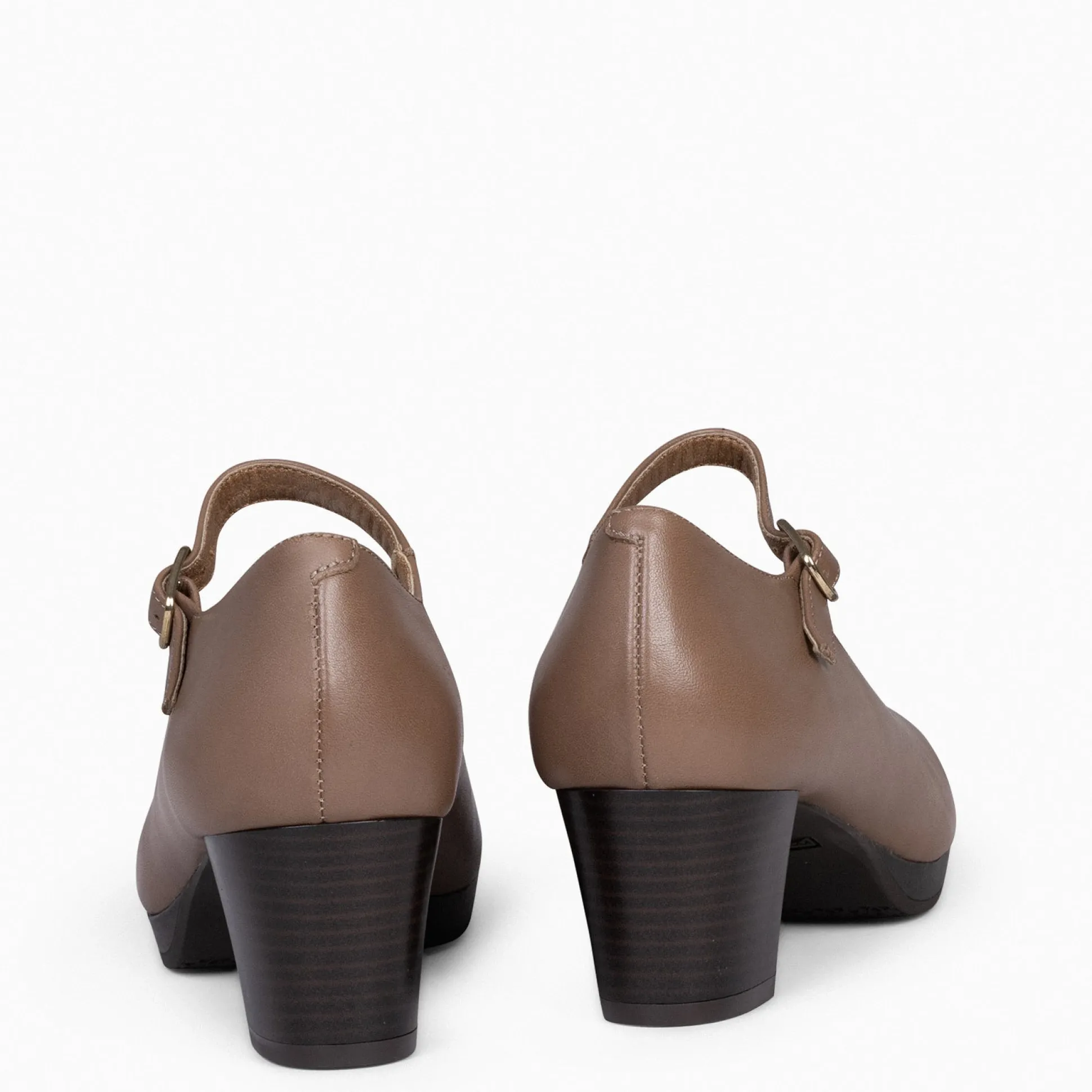 azafata_pulsera__zapatos__3.webp Urban Zapatos De Tacón<miMaO Azafata Pulsera – Zapatos De Mujer Con Plataforma Y Tacón Bajo Taupe