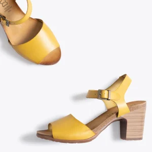 Sandalias De Tacón<miMaO Balear – Sandalia Bio Mostaza Con Tacón