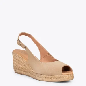 Esparto Y Alpargatas<miMaO Balerma – Cunas De Esparto Altas De Serraje Beige