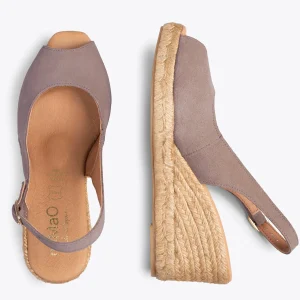 Esparto Y Alpargatas<miMaO Balerma – Cunas De Esparto Altas De Serraje Taupe