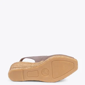 Esparto Y Alpargatas<miMaO Balerma – Cunas De Esparto Altas De Serraje Taupe