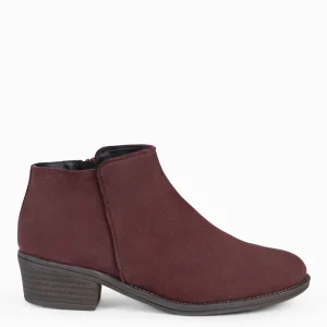 Botines De Mujer<miMaO Baltimor - Botines Piel Mujer Hidrofugo De Color Burdeos