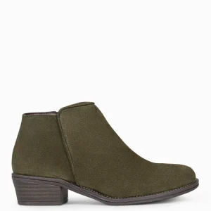 Botines De Mujer<miMaO Baltimor - Botines Piel Mujer Hidrofugo De Color Kaki