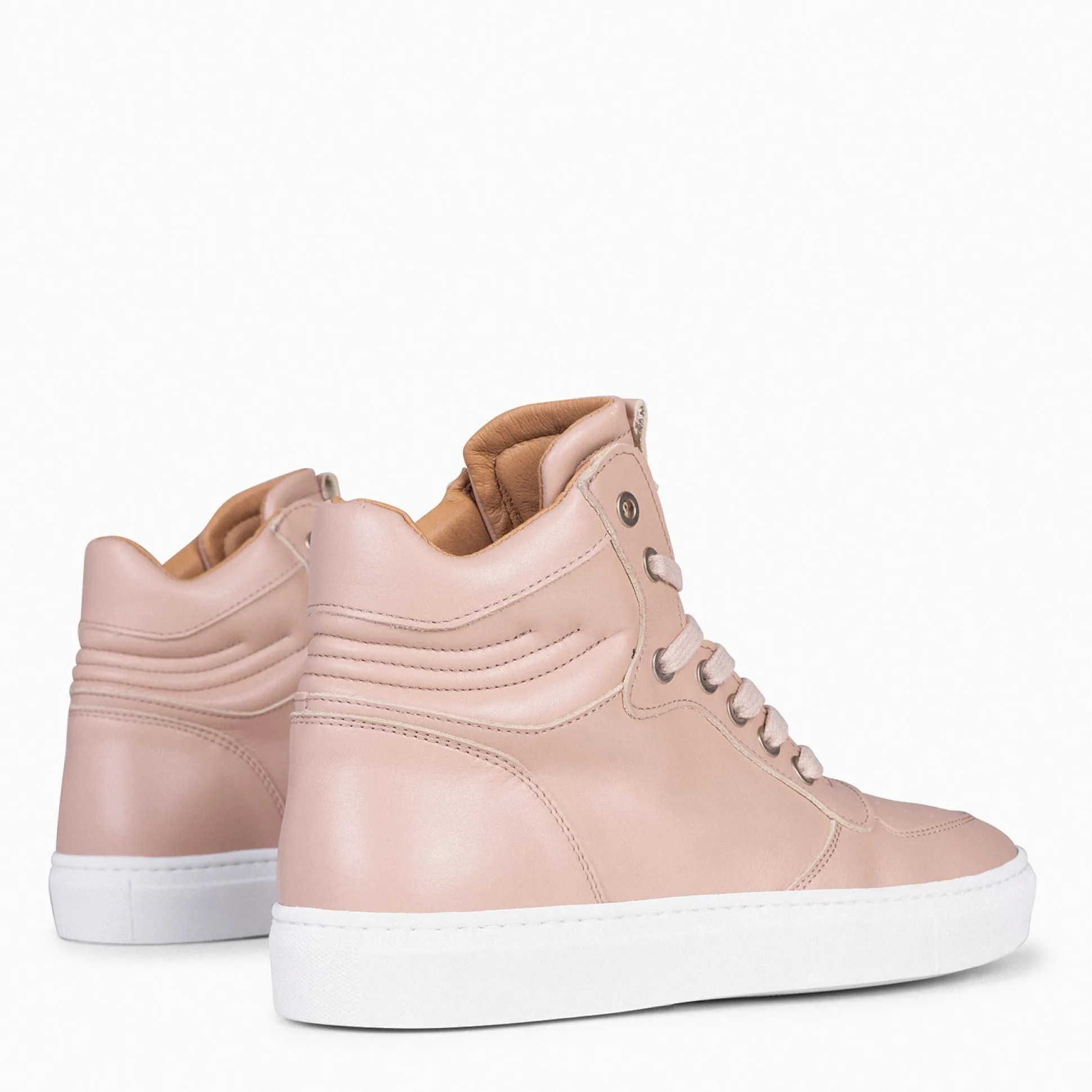 basket__zapatillas_altas__1-2.webp Deportivas<miMaO Basket - Zapatillas Altas De Mujer Nude
