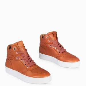 Deportivas<miMaO Basket - Zapatillas Altas De Mujer Naranja