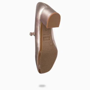 Mocasines Y Blucher<miMaO Bella – Merceditas Con Tacón Y Puntera Cuadrada Platino
