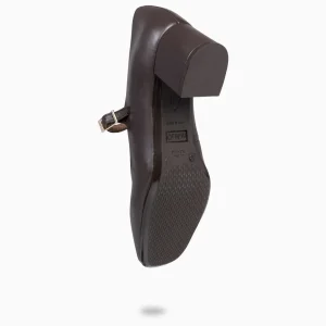 Mocasines Y Blucher<miMaO Bella – Merceditas Con Tacón Y Puntera Cuadrada Marron