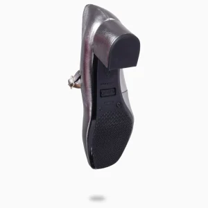 Mocasines Y Blucher<miMaO Bella – Merceditas Con Tacón Y Puntera Cuadrada Plateado