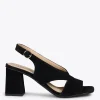 Sandalias De Tacón<miMaO Block – Zapatos Destalonados De Tacón Cuadrado Negro