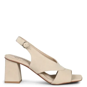 Sandalias De Tacón<miMaO Block – Zapatos Destalonados De Tacón Cuadrado Arena