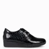 Cunas Confort<miMaO Blucher Coco - Mocasin Cordones Elasticos Negro