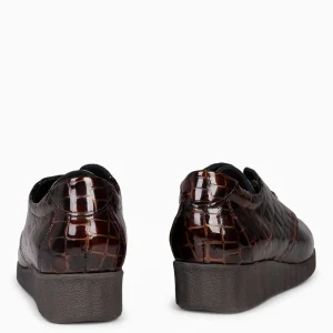 Cunas Confort<miMaO Blucher Coco - Mocasin Cordones Elasticos Marron