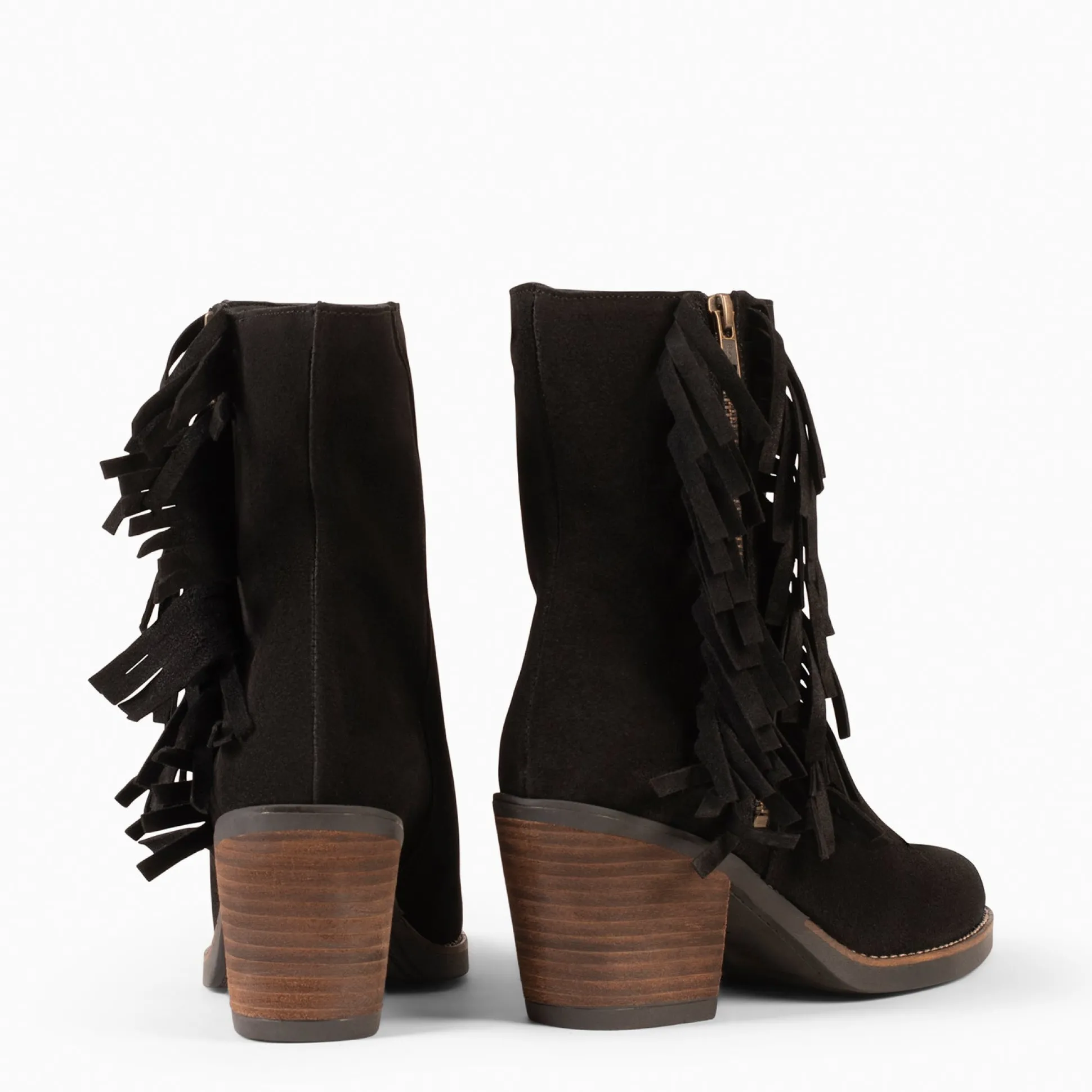 boho__botines_estilo_cowb_2-1.webp Botines De Mujer<miMaO Boho – Botines Estilo Cowboy Con Flecos Negro