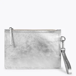 Bolsos De Mujer<miMaO Bolso Urban Liso De Piel Plata