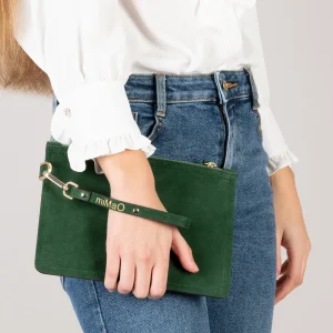 Bolsos De Mujer<miMaO Bolso Urban Liso De Piel Verde