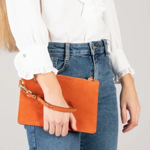 Bolsos De Mujer<miMaO Bolso Urban Liso De Piel Naranja