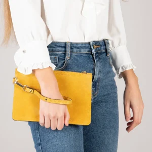Bolsos De Mujer<miMaO Bolso Urban Liso De Piel Amarillo