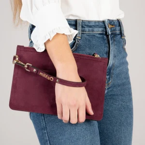 Bolsos De Mujer<miMaO Bolso Urban Liso De Piel Vino