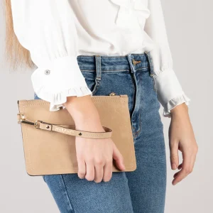 Bolsos De Mujer<miMaO Bolso Urban Liso De Piel Arena