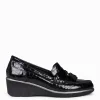 Cunas Confort<miMaO Borlas Coco - Mocasin Borlas Mujer Negro