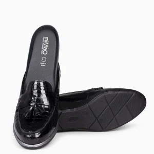 Cunas Confort<miMaO Borlas Coco - Mocasin Borlas Mujer Negro