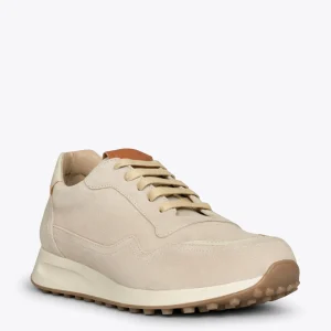 Zapato<miMaO Boston Zapatillas De Piel Para Hombre Beige