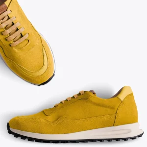 Zapato<miMaO Boston Zapatillas De Piel Para Hombre Mostaza