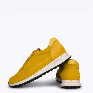 Zapato<miMaO Boston Zapatillas De Piel Para Hombre Mostaza