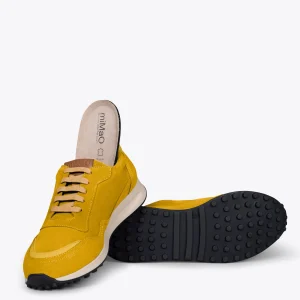 Zapato<miMaO Boston Zapatillas De Piel Para Hombre Mostaza