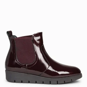 Botines De Mujer<miMaO Botin Confort - Botin Con Cuna Mujer Burdeos