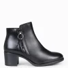 Botines De Mujer<miMaO Brest - Botines Con Cremallera Lateral Negro