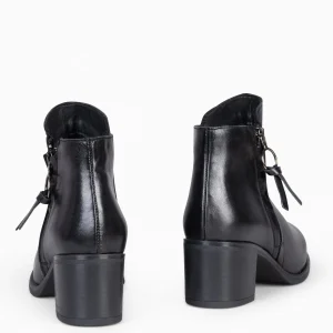 Botines De Mujer<miMaO Brest - Botines Con Cremallera Lateral Negro