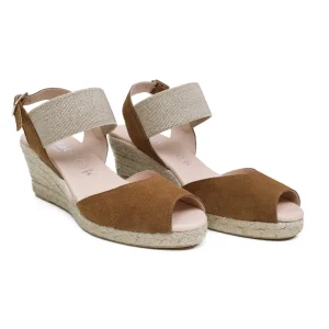 Esparto Y Alpargatas<miMaO Cala – Cuna De Esparto Peeptoe Cuero