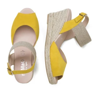 Esparto Y Alpargatas<miMaO Cala – Cuna De Esparto Peeptoe Amarilla