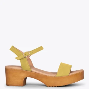 Sandalias De Tacón<miMaO Cala Sandalias Con Plataforma Amarillas