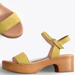 Sandalias De Tacón<miMaO Cala Sandalias Con Plataforma Amarillas