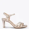Sandalias De Tacón<miMaO Cannes – Sandalias De Fiesta Con Tacón Fino Taupe