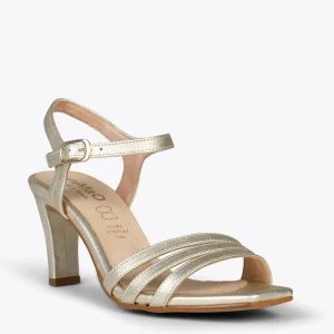 Sandalias De Tacón<miMaO Cannes – Sandalias De Fiesta Con Tacón Fino Platino